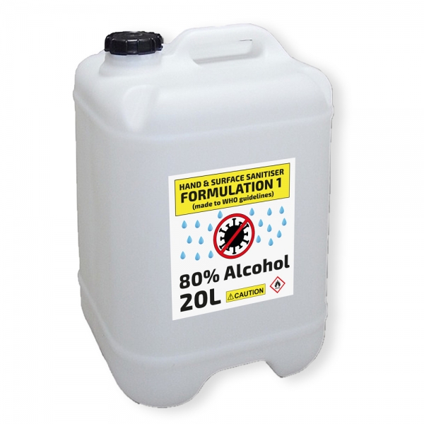 20ltr - 20L Hand & Surface Sanitiser Liquid