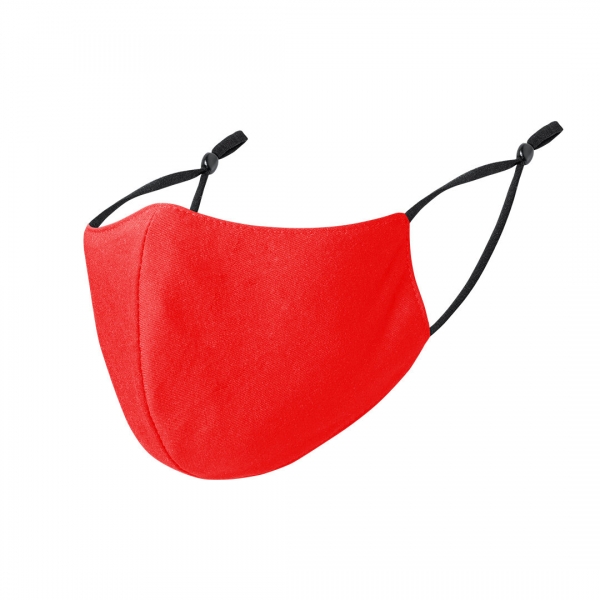 2 layer adjustable reusable face mask red - 2 Layer Adjustable Face Mask