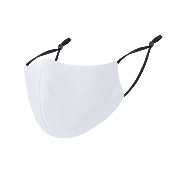 2 layer adjustable reusable face mask white - 2 Layer Adjustable Face Mask