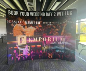 Emporium 3mt curved fabric wall - Fabric Display Pop Ups